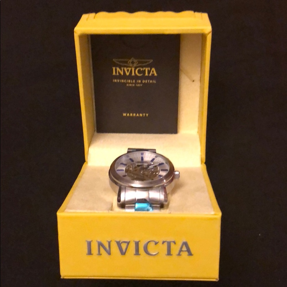 Silver Invicta watch